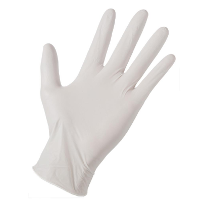Nitrile 4 Mil Disposable White Exam Grade Gloves (100 Pieces Per Box)